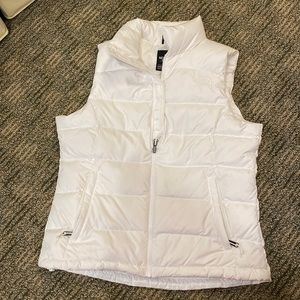 Womens North Face Vest- white size medium.
